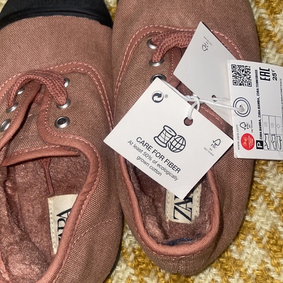 ZARA Join Life Shoes with Faux Sherpa Fur 9.5 EU 26 - Picture 4 of 12